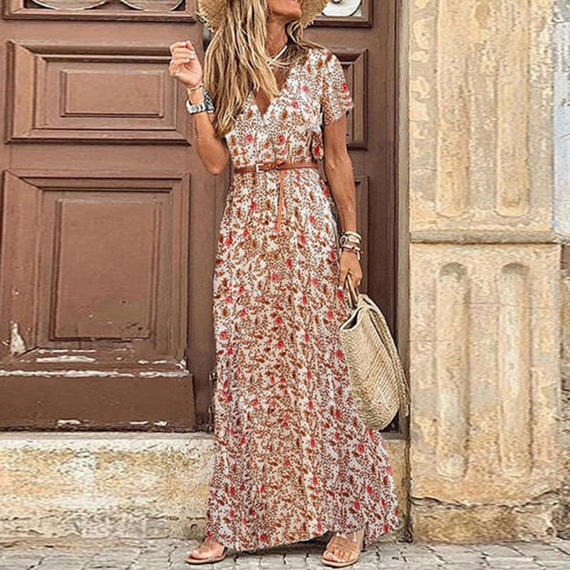 Chiara | Women's Boho Summer Dress | Maxi