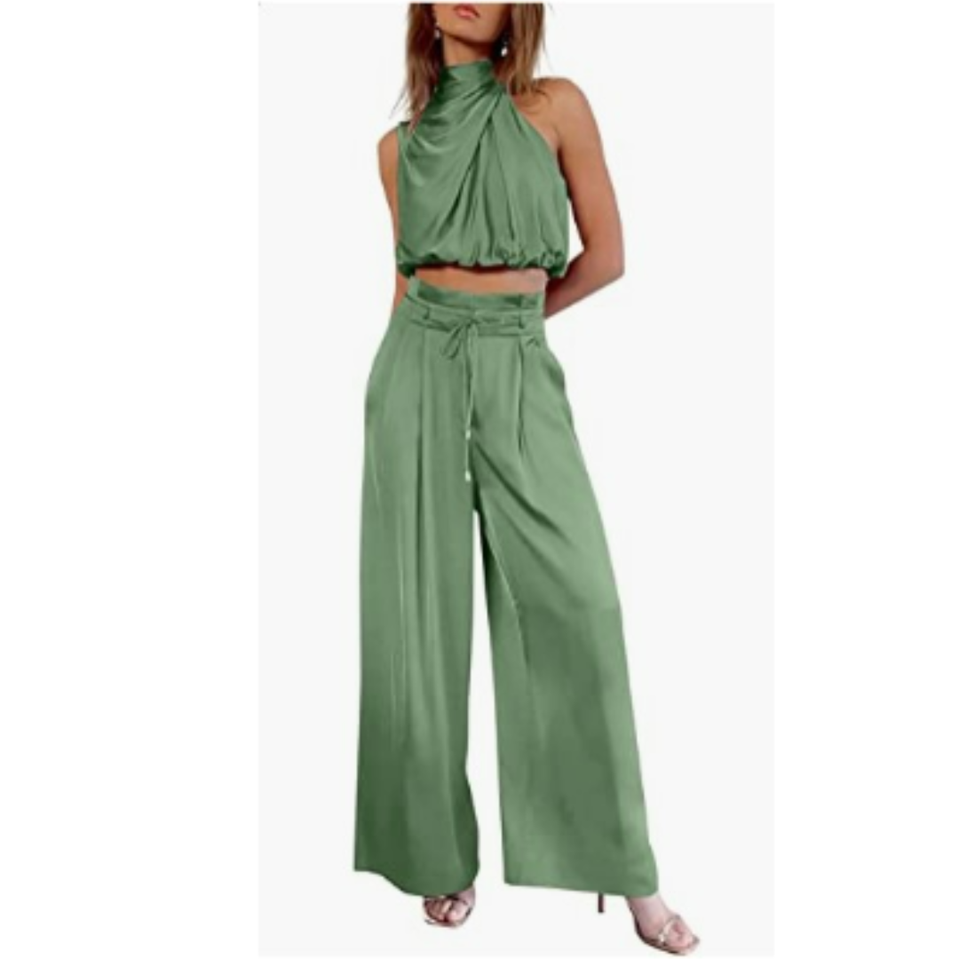 Olive | Women's Summer Jumpsuit | Wide Leg